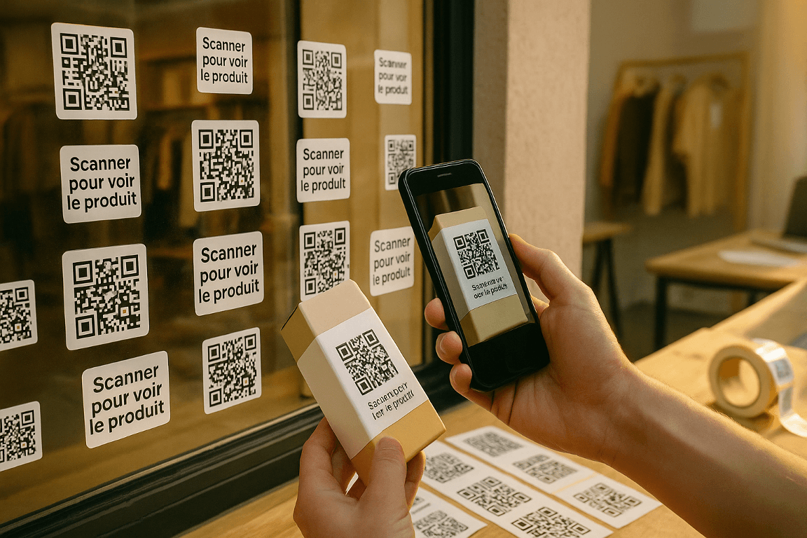 Impression sticker QR code : commande rapide StickerPro